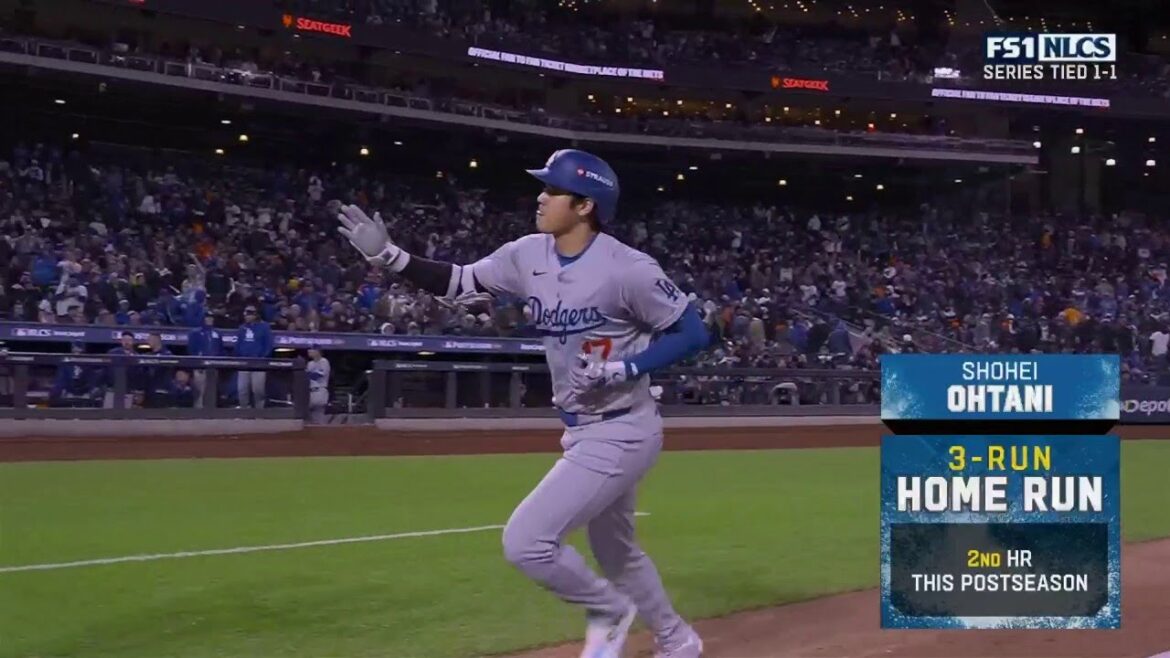 Shohei Ohtani DÉTRUIT un circuit de trois points, prolongeant l'avance des Dodgers à 7-0 sur les Mets | MLB sur FOX