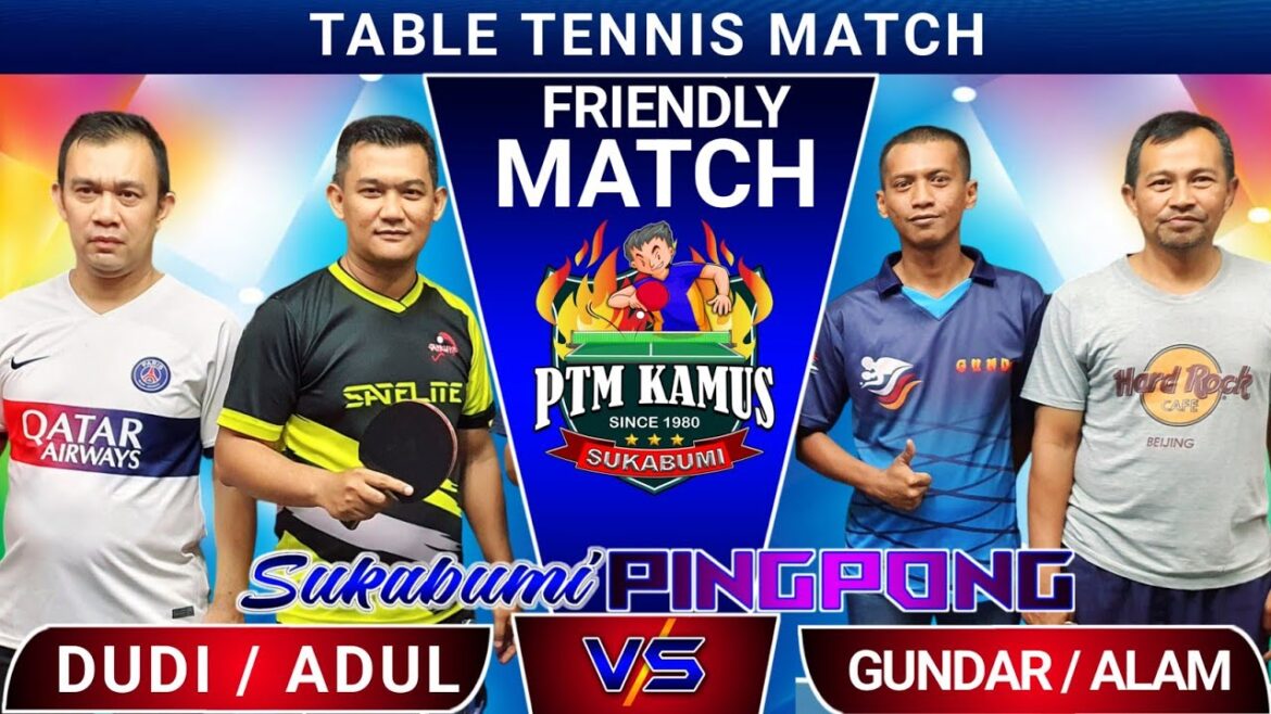 Double Master Dudi / Asep Adul 🆚 Gundar / Alam Match amical de tennis de table 2024