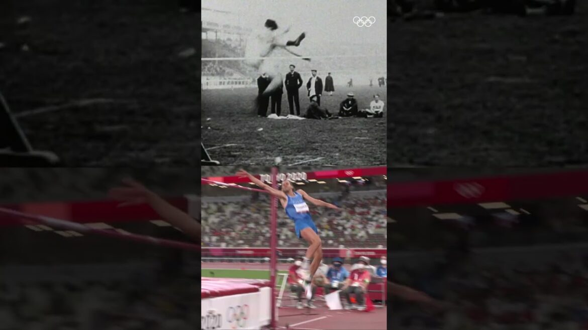 Dick Fosbury a révolutionné le saut en hauteur en 1968 😵‍💫#Olympics #HighJump #Athletics