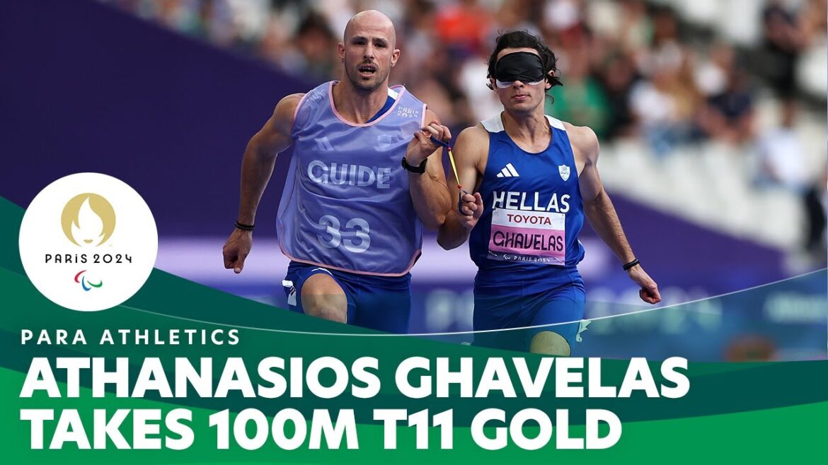 🇬🇷 Athanasios Ghavelas remporte l’or au 100 m T11 | Para-athlétisme – Jeux Paralympiques de Paris 2024 🇬🇷 Athanasios Ghavelas remporte l'or au 100 m T11 | Para-athlétisme - Jeux Paralympiques de Paris 2024