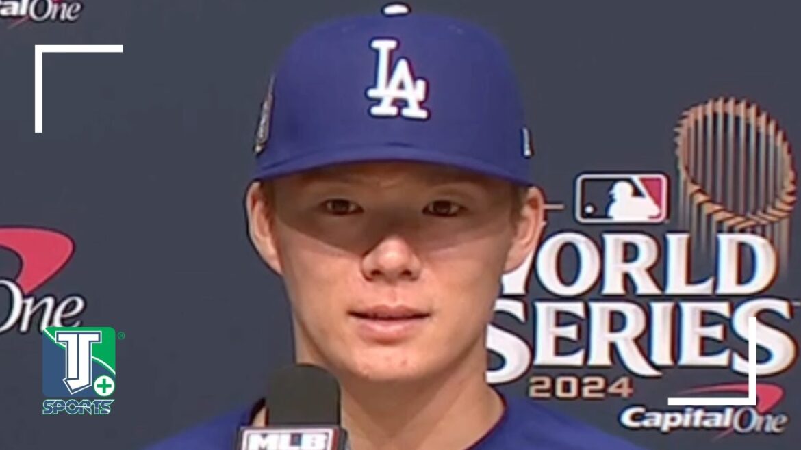 Yoshinobu Yamamoto parle du lanceur partant des Dodgers lors du deuxième match des World Series : contre les Yankees