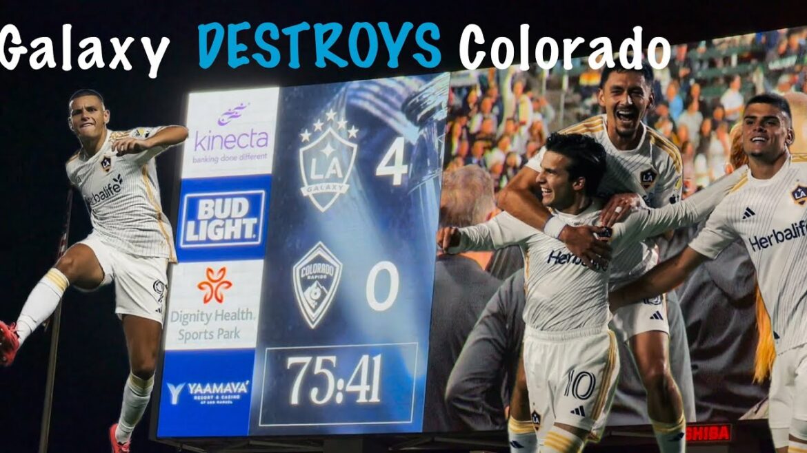 LA Galaxy contre Colorado Rapids : confrontation en séries éliminatoires ! La victoire 5-0 enflamme les fans au Dignity Health Sports Park
