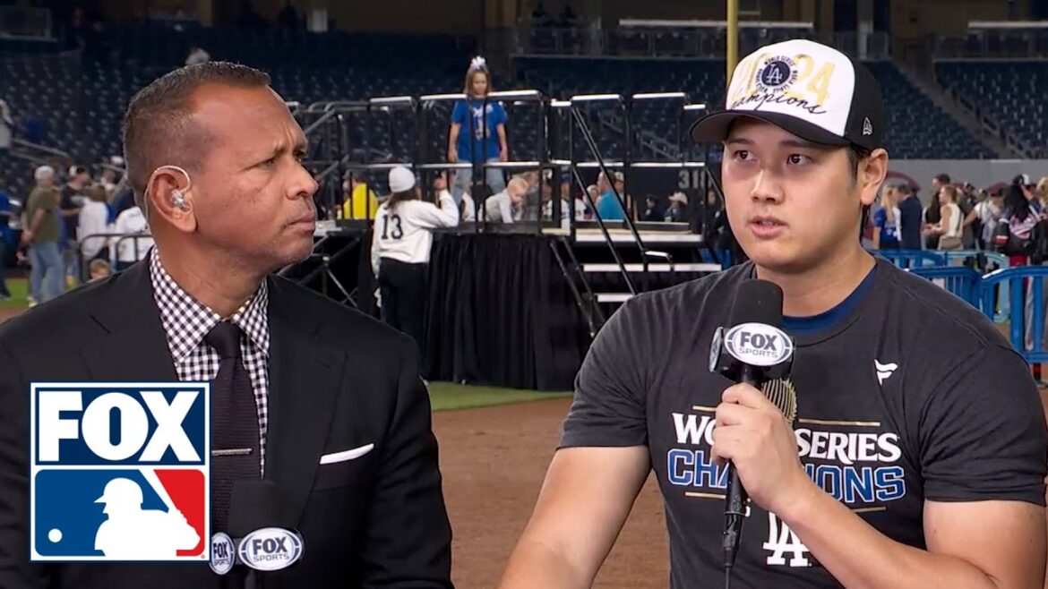 Shohei Ohtani rejoint l’équipe de « MLB on Fox » pour discuter de la victoire des Dodgers aux World Series 2024 Shohei Ohtani rejoint l'équipe de « MLB on Fox » pour discuter de la victoire des Dodgers aux World Series 2024