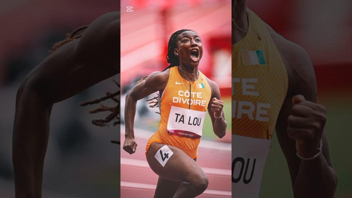 Ta Lou Smith ❤️‍🔥| Demi-finale du 100 m femmes | Tokyo 2020 #athlétisme #jeux olympiques #100 m #shorts