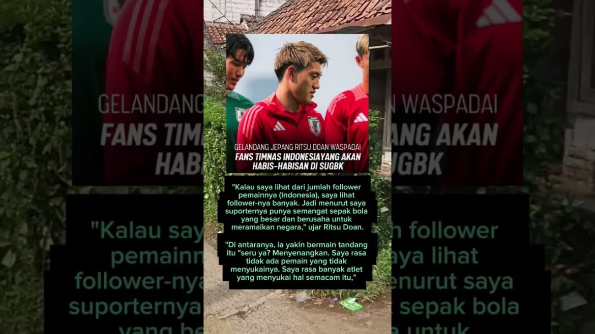 Ritsu doan, méfiez-vous des fans de l'équipe nationale indonésienne #timnas #timnasindonesia #pssi #ritsudoan