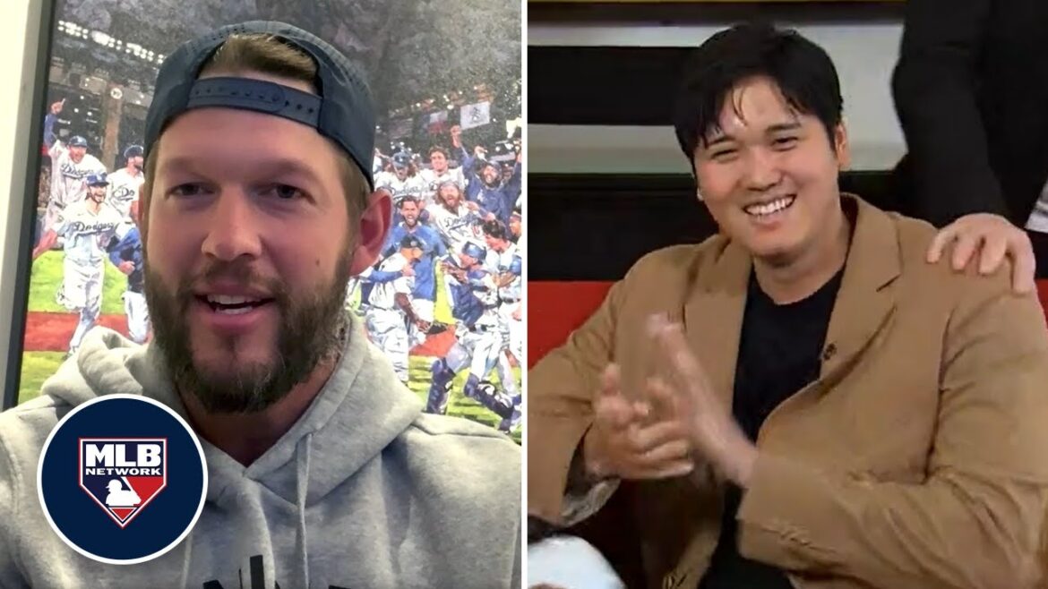 Shohei Ohtani réagit après avoir remporté le titre de MVP de la NL 2024