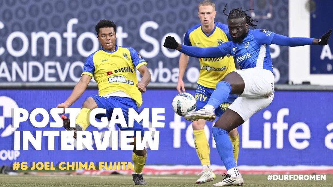 [Saint-Trond]Joru Chima Fujita Interview d'après-match (16e journée contre Genk)