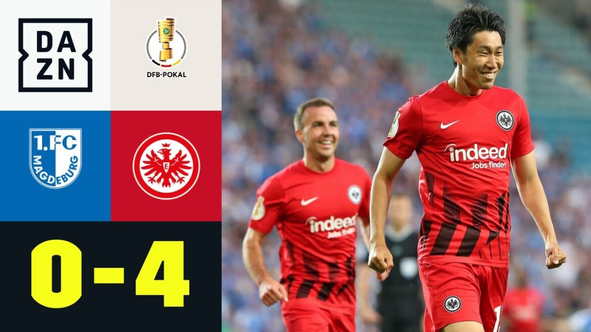 Kamada glacé, Lindström magique et débutant Götze : Magdebourg - Francfort 0:4 | Coupe DFB | DAZN