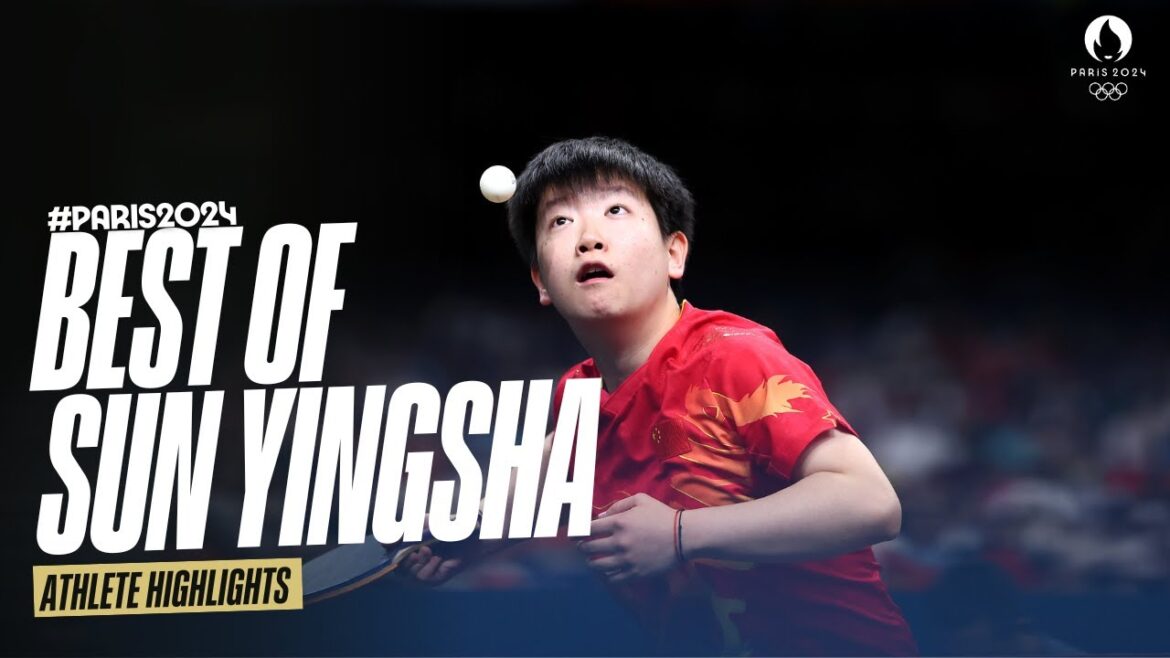 Le meilleur de Sun Yingsha aux Jeux olympiques🏓 | Faits saillants des athlètes