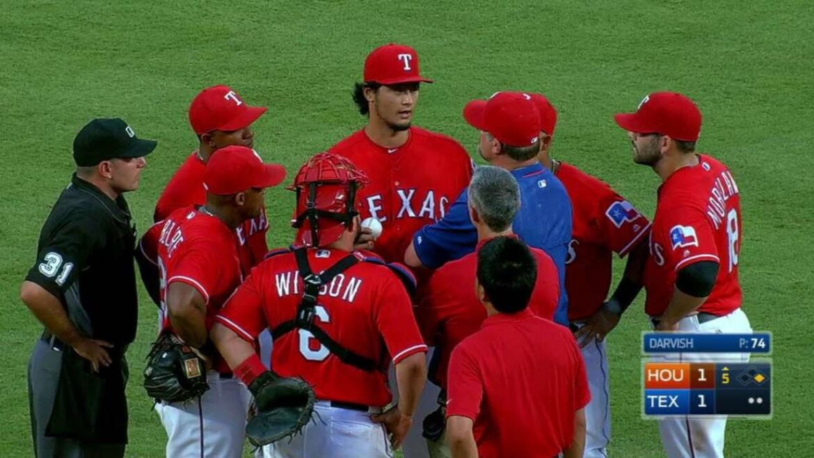 HOU@TEX : Darvish est contrôlé le 5