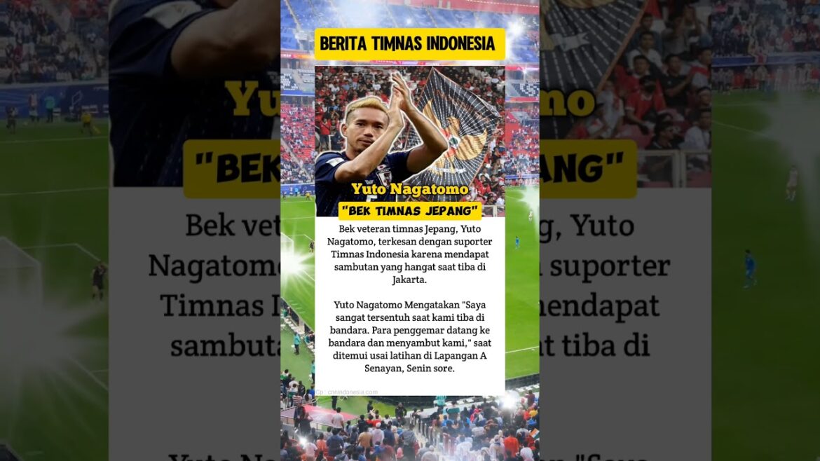 Le défenseur vétéran de l'équipe nationale japonaise Yuto Nagatomo, émerveillé par les supporters indonésiens #shorts