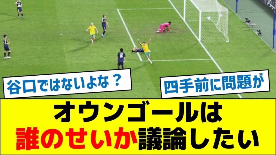 [Taniguchi est-il le seul en faute ? ]Je veux discuter de qui est responsable du but contre son camp.