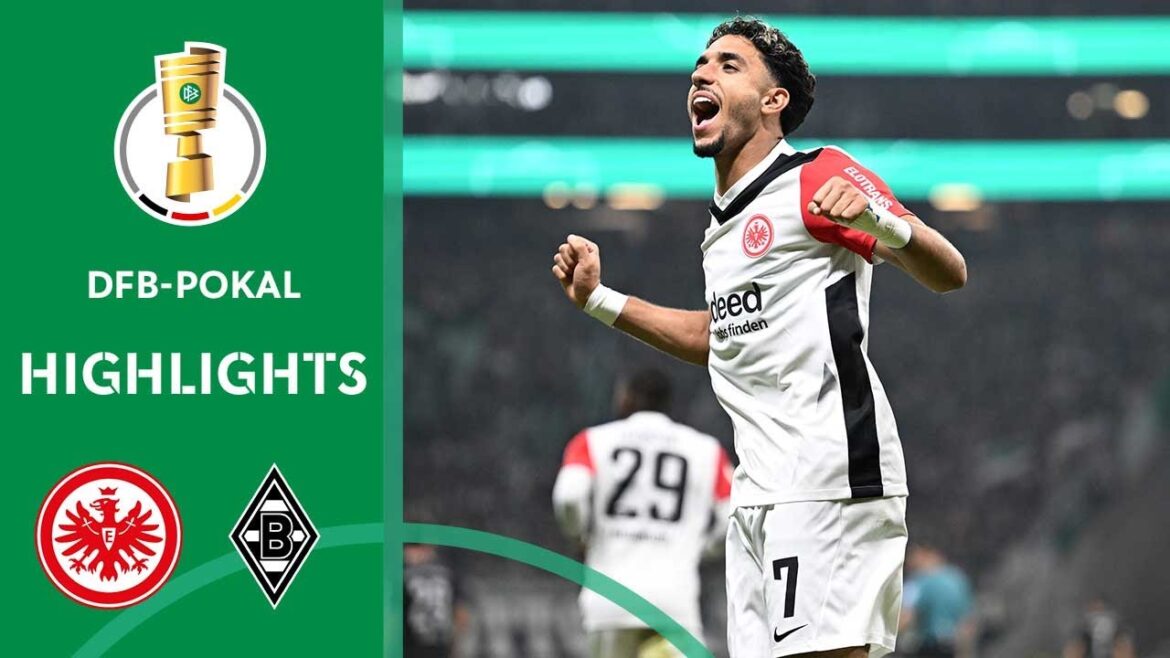 Francfort gagne en infériorité numérique ! | Eintracht Francfort contre Borussia M'gladbach 2-1 | Faits saillants | Tasse