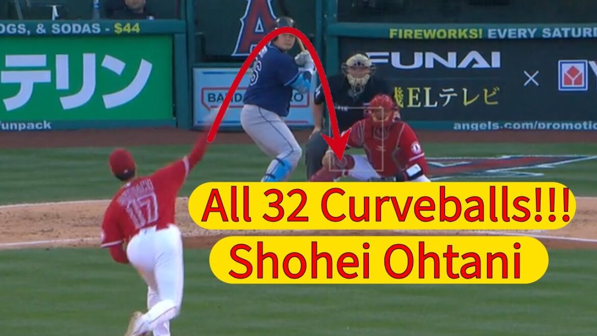Shohei Ohtani les 32 retraits au bâton en carrière sur Curveball MLB