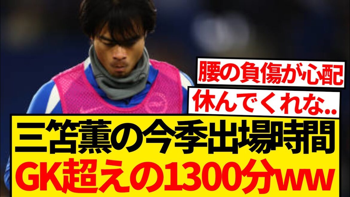 [Surmenage]Kaoru Mitoma devient le joueur le plus surmené de Brighton wwwwwww
