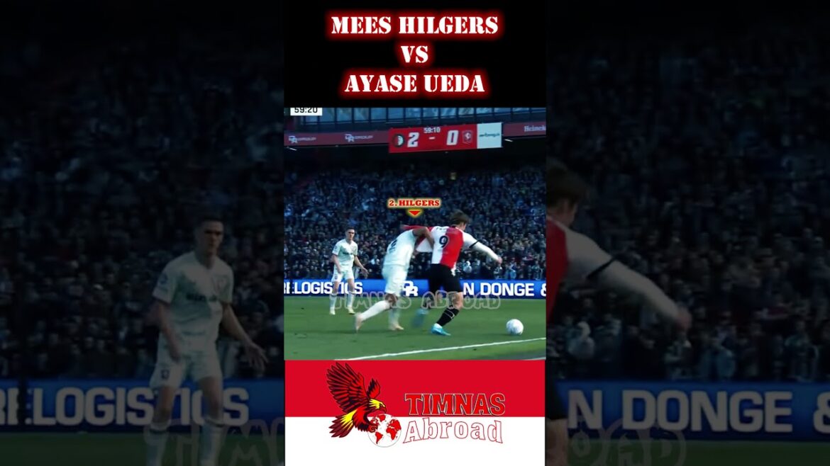 MEES HILGERS VS AYASE UEDA ATTAQUANT DE L'ÉQUIPE NATIONALE DU JAPON #meeshilgers #teamnasabroad #timnas