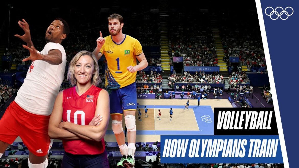 🏋️How volleyball players train🏐 | How Olympians Train