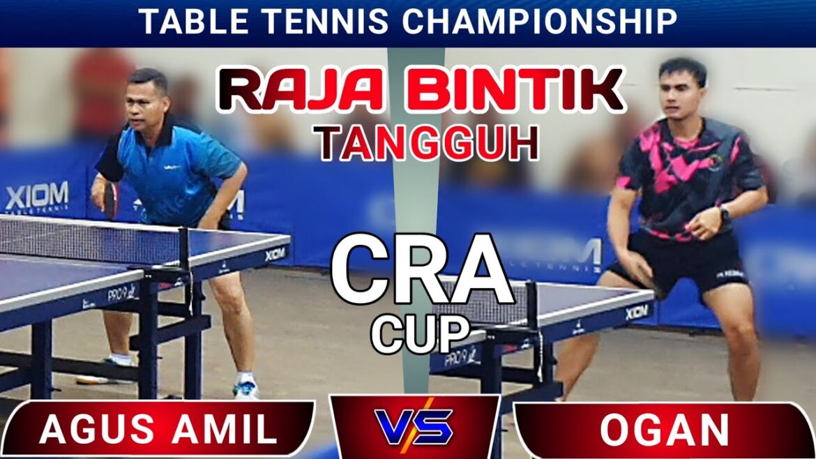 Raja Bintik AGUS AMIL vs Spiner OGAN OTW Bogor Championnat de tennis de table simple messieurs CRA CUP 2024