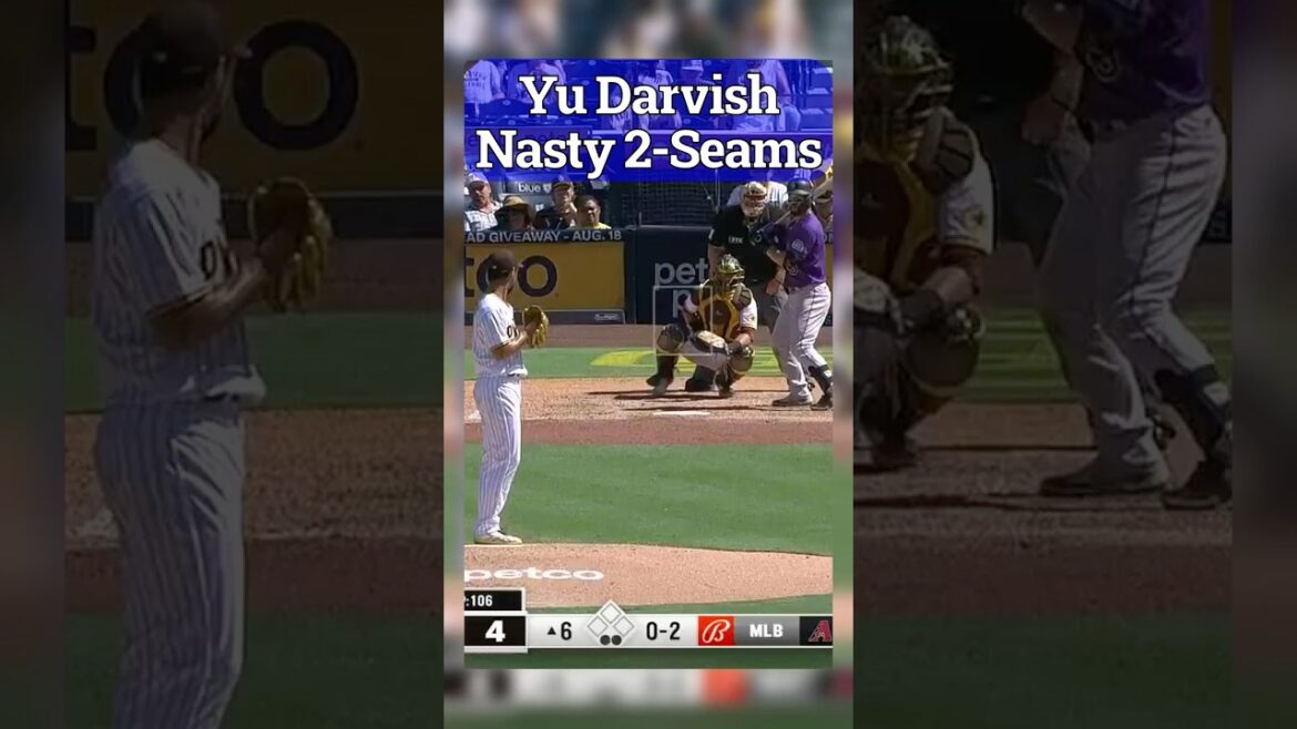 Yu Darvish Nasty 2 coutures #mlb #baseball #yudarvish #Darvish #padres #pitching