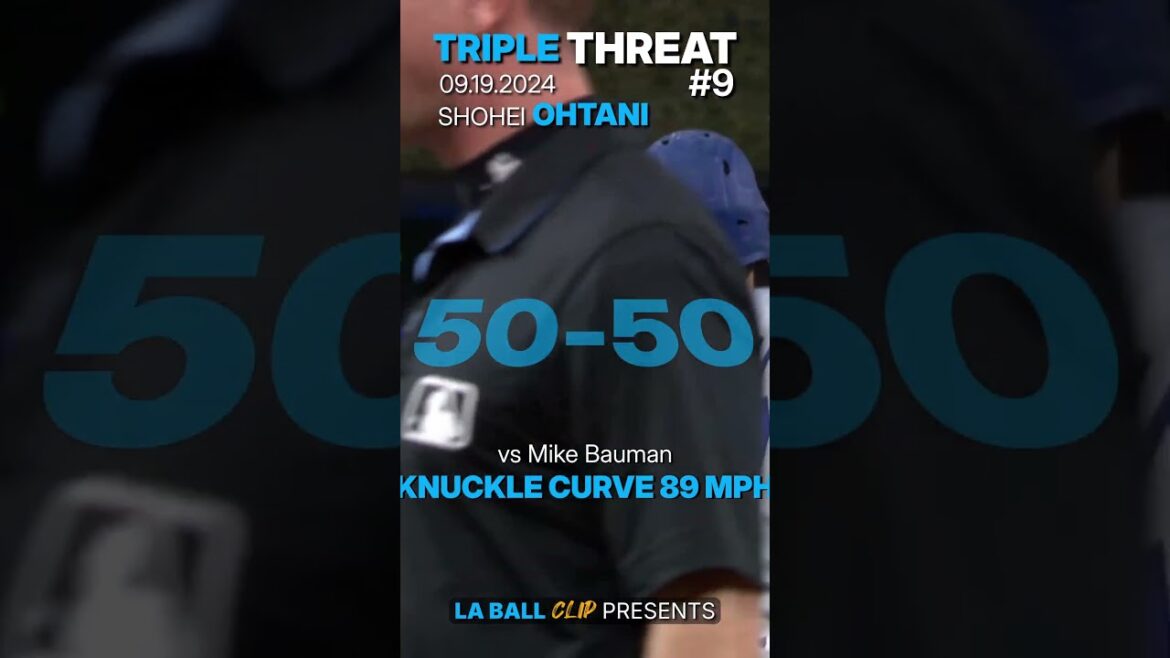 Shohei Ohtani, "Triple Menace 09" #mlb #let #dodgers #homerun #slugger