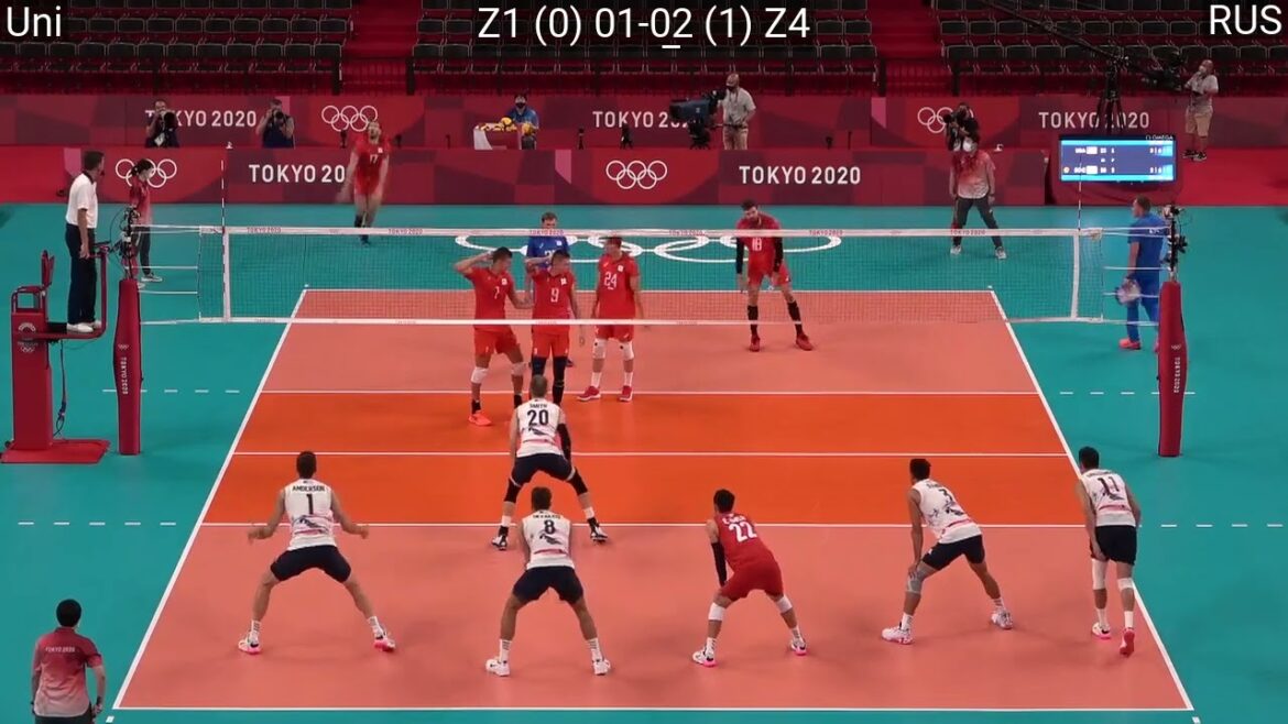 Volleyball États-Unis - Russie Incroyable match complet des Jeux olympiques de Tokyo