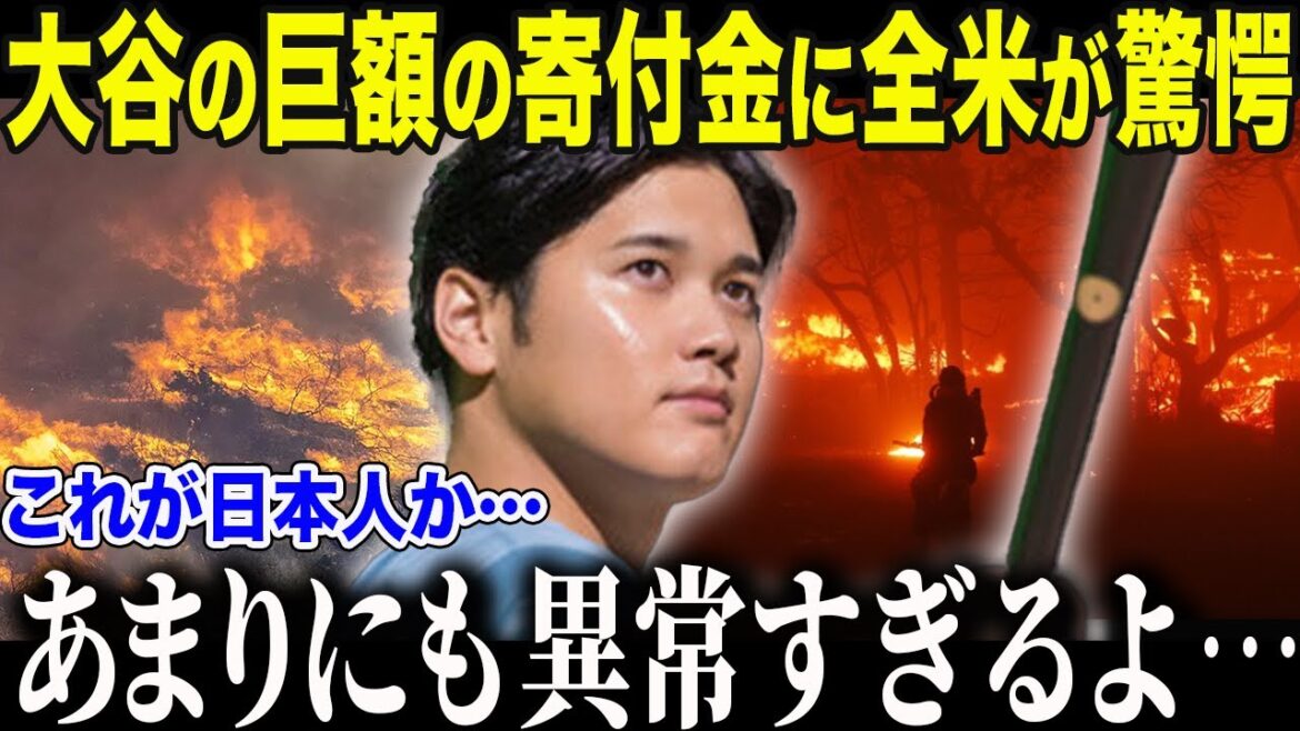 [Shohei Otani]Les États-Unis sont émus par leur soutien aux incendies de forêt de Los Angeles ! Débordant d'éloges pour la chaîne de soutien en constante expansion[Réaction outre-mer/MLB/Major/Baseball]