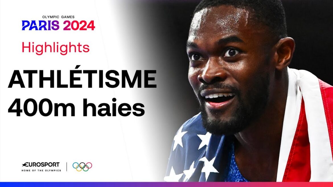 JO PARIS 2024 - Rai Benjamin en or sur 400m haies ! Clément Ducos au pied du podium
