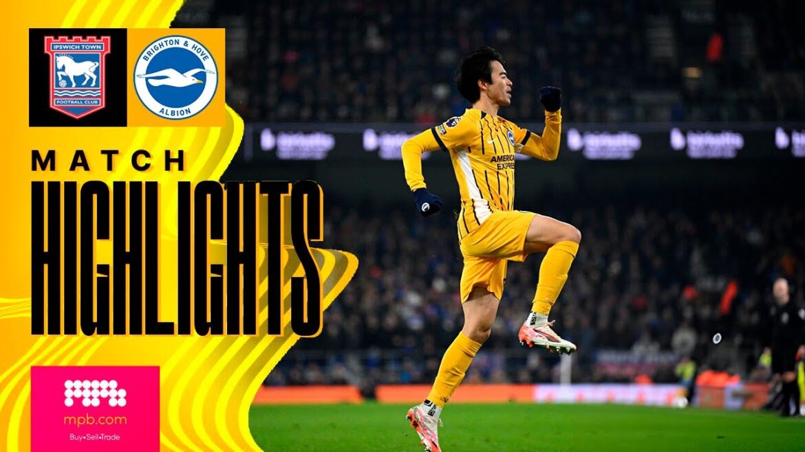 But de Kaoru Mitoma | Ipswich contre Brighton 0-2 Faits saillants | Première Ligue 2024/25
