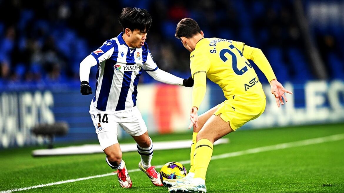 Takefusa Kubo flotte sur le terrain..