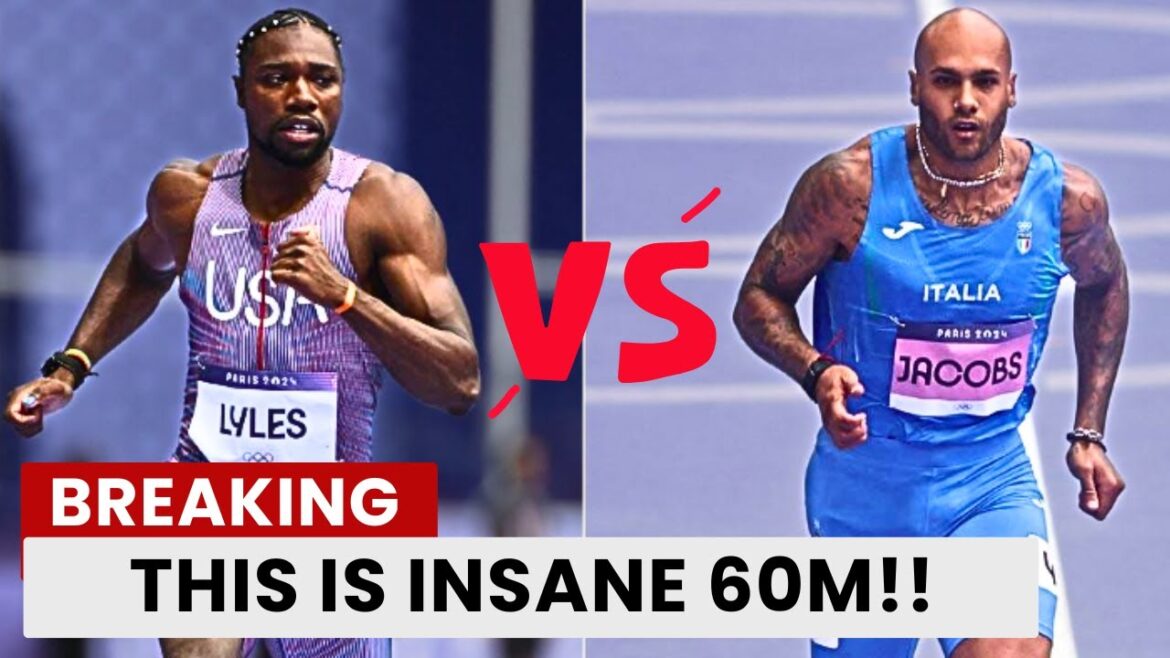 Affrontement épique !! Noah Lyles affronte Marcell Jacobs au 60 mètres masculin || Athlétisme 2025