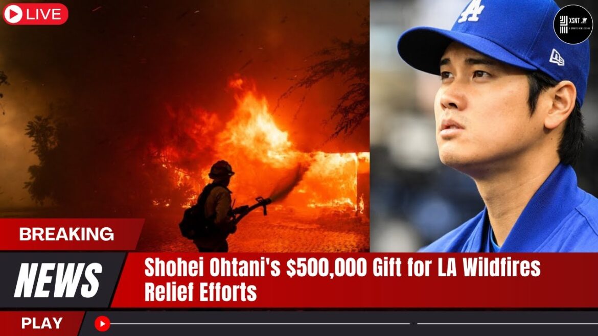 Shohei Ohtani fait un don de 500 000 $ pour les efforts de secours suite aux incendies de forêt de Los Angeles