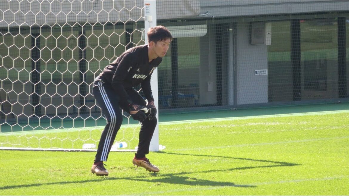 [Camp d'entraînement de l'équipe nationale du Japon]GK de l'équipe nationale du Japon / Yoshiaki Higashiguchi / Shuichi Gonda Practice (3)