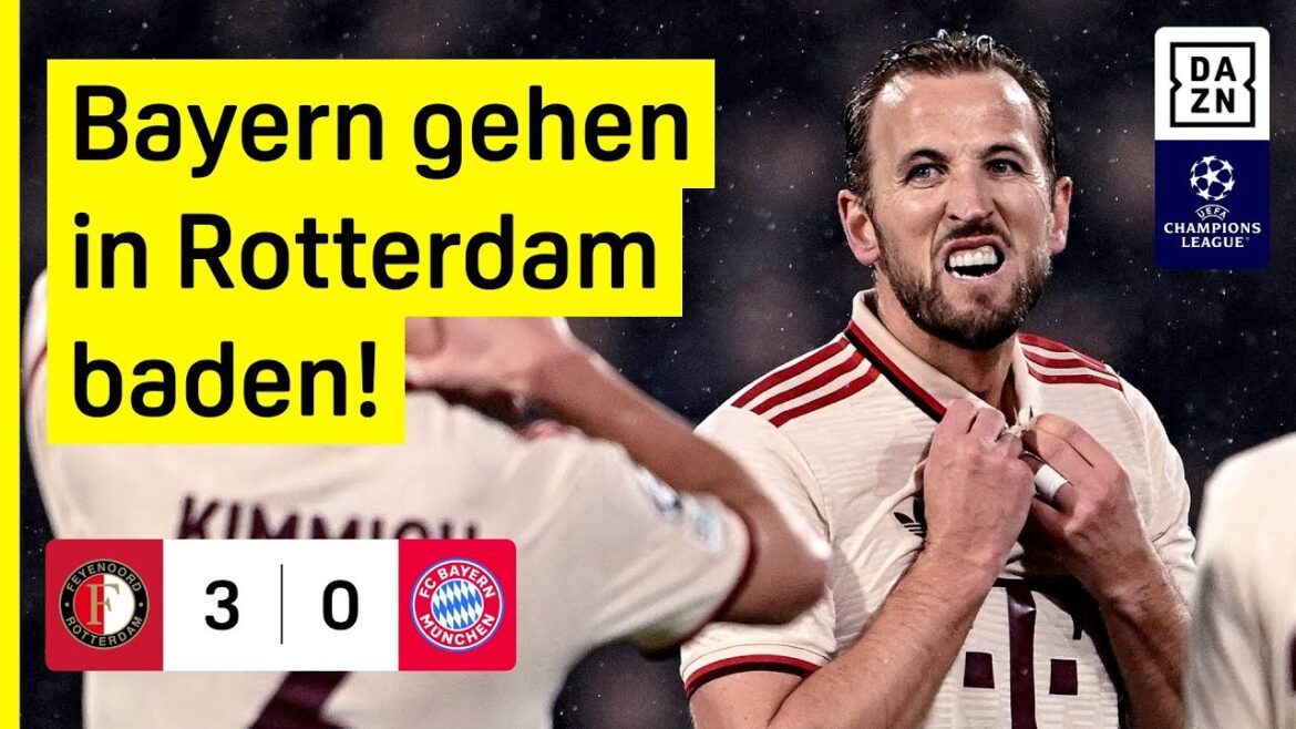 Échec total ! Le Bayern se heurte à trois contre-attaques : Feyenoord - FC Bayern | Ligue des champions de l'UEFA | DAZN