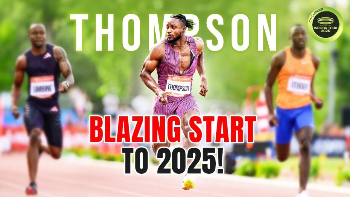 Le 60 mètres de 60 mètres de Kishane Thompson jusqu'en 2025!