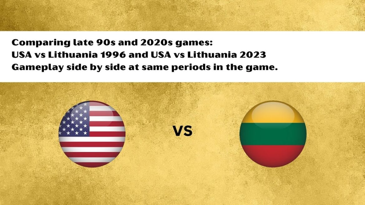 États-Unis vs Lituanie: Comparaison des matchs de basket-ball de la fin des années 90 contre les années 2020 côte à côte