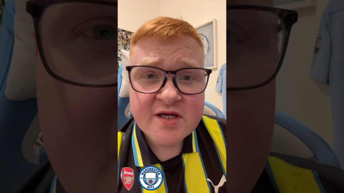 Ma réaction à l'humiliation de Man City par Arsenal | Arsenal 5 - 1 Man City #shorts #mancity