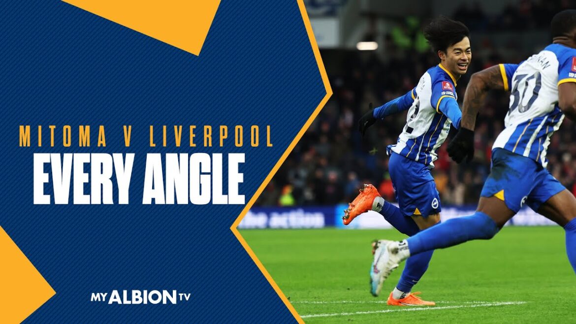 Chaque angle: objectif de Liverpool de dernière minute de Mitoma Chaque angle: objectif de Liverpool de dernière minute de Mitoma