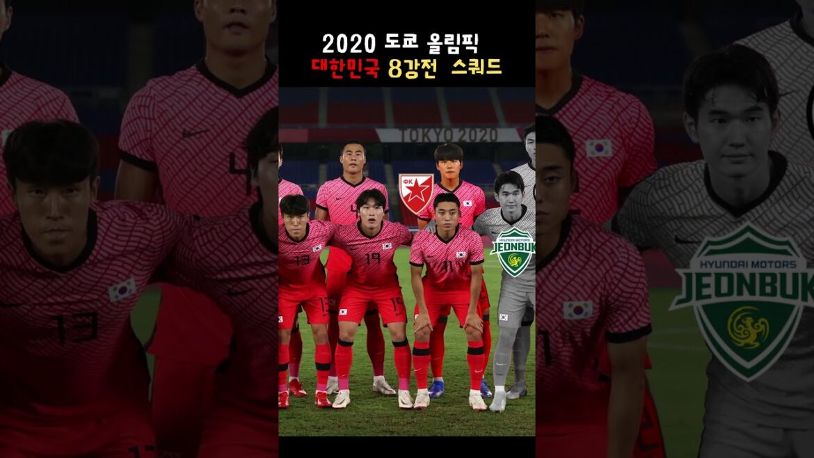 2020 Tokyo Olympic Korean Quarter-Final Squad