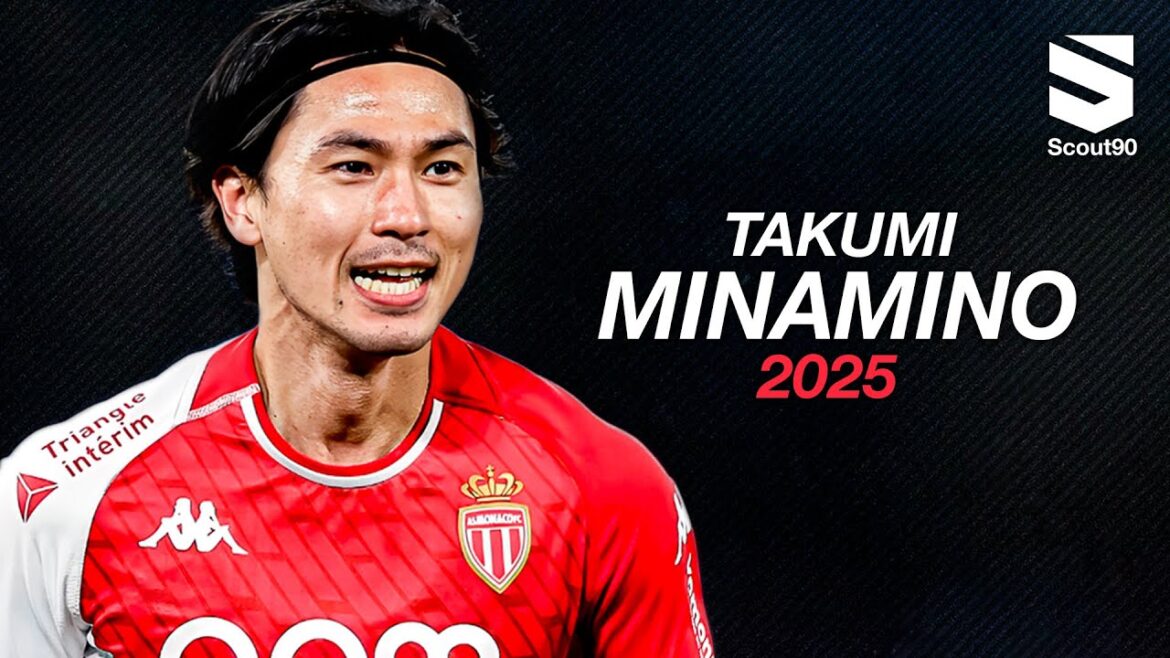Takumi Minamino 2025 ► En tant que Monaco - Brilliant Skills, Assists & OBJECTS | HD