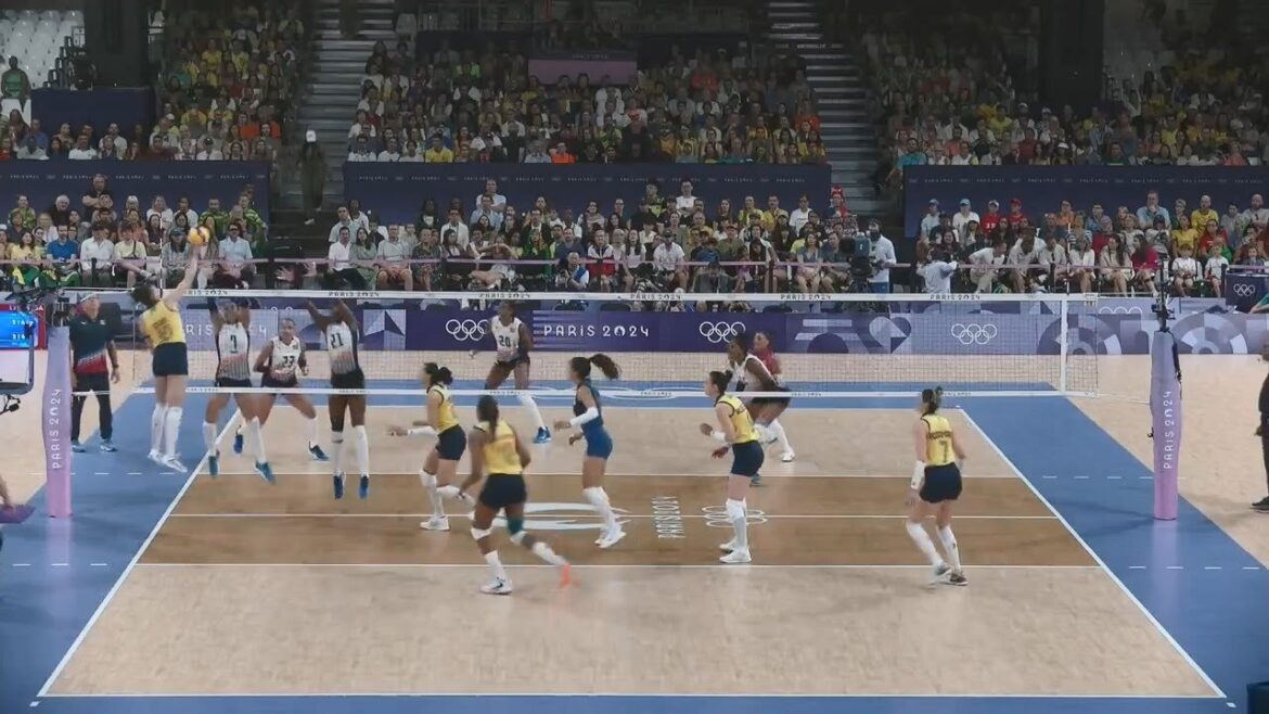 Volleyball Brazil Gabi Guimaraes in Brazil - Dominicana at 2024 Paris Olympics Bronze Medal Match