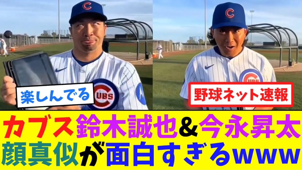 L'imitation des Cubs Suzuki Seiya et des visages d'Imanaga Shota est si drôle lol[Net Reaction Collection]