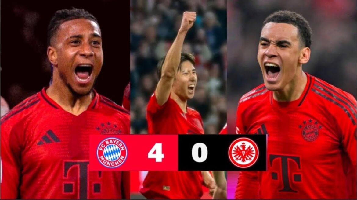 Bayern Munich contre Eintracht Frankfurt 4-0 😳 Faits saillants Tore & Musiala, olise, Ito buts