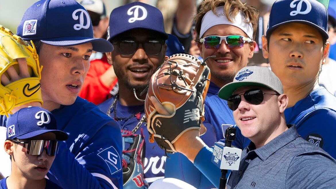 Dodgers Spring Training dans les coulisses Vlog! Roki Sasaki, Shohei Ohtani Enclos des releveurs, club-house