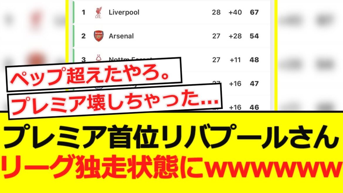 [Écrasant]Liverpool, le sommet du premier ministre, est trop fort lol