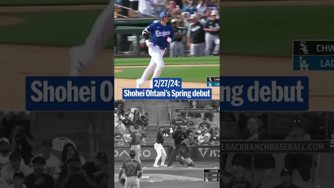 Shohei Ohtani ne gaspille pas le temps à la formation du printemps!