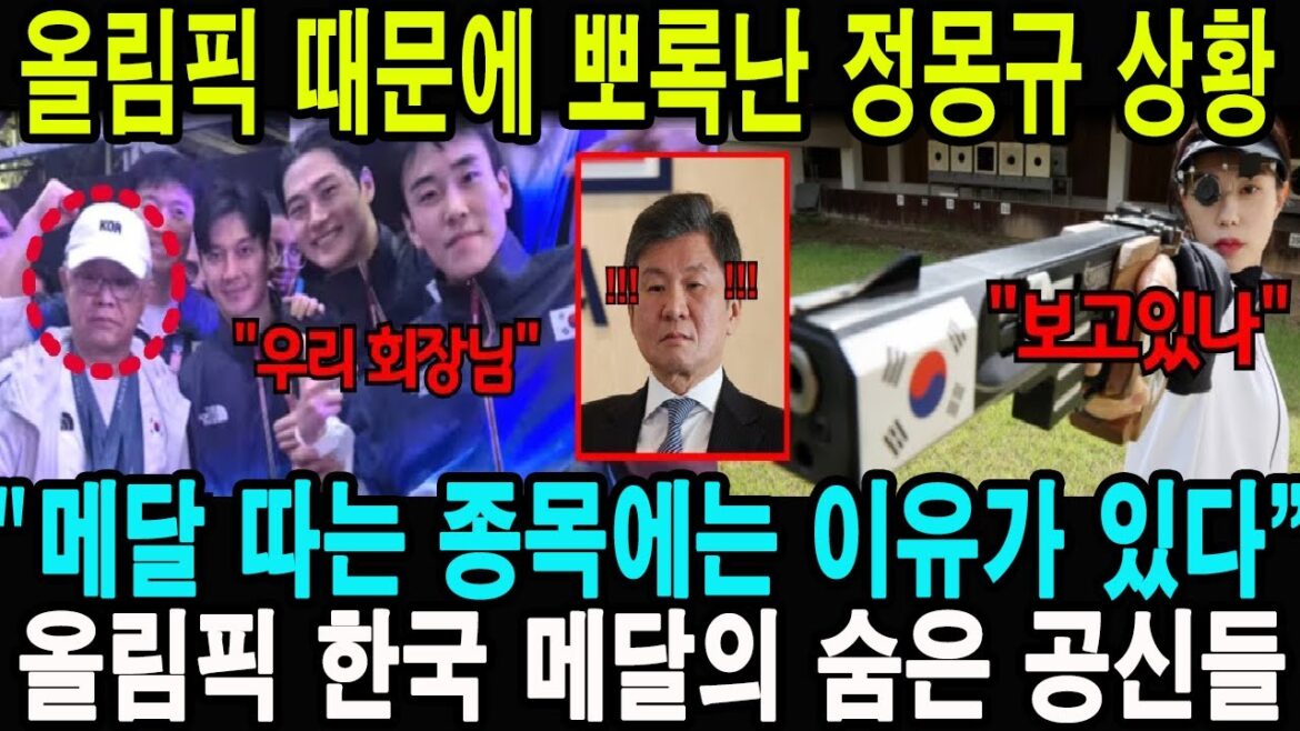 Chung Mong -Gyu, qui a été impliqué aux Jeux olympiques, «il y a une raison à la médaille.»