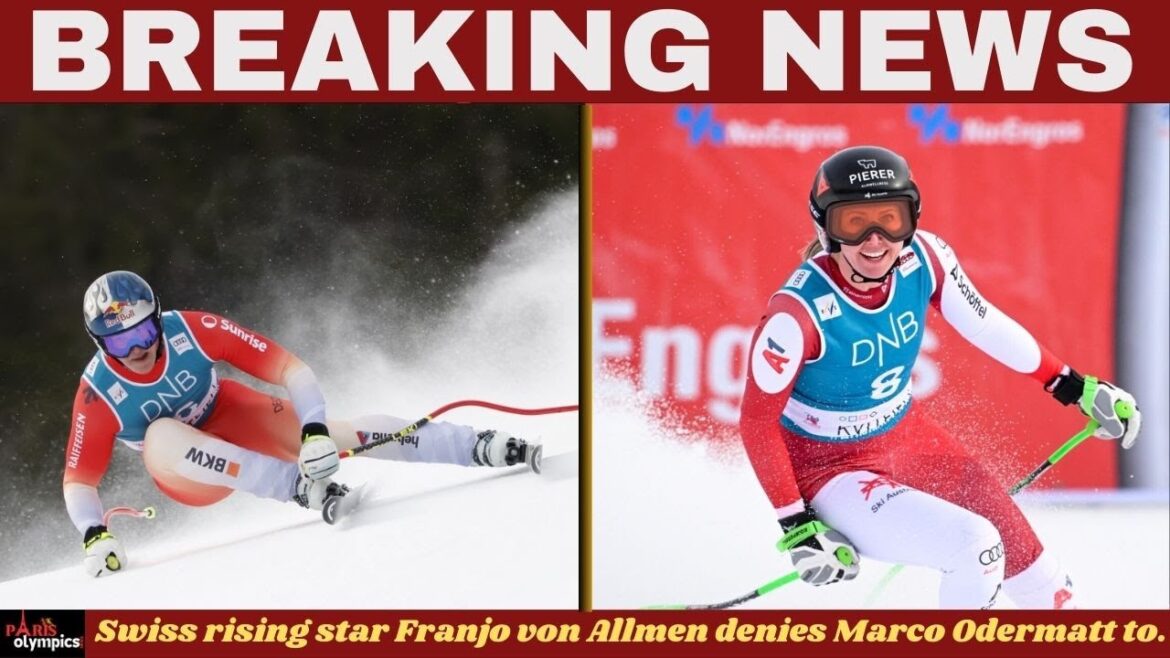La star de Rising Suisse Franjo von General nie Marco Odermatt à la décroissance de Kvitfjell en descente. # OlympicGames La star de Rising Suisse Franjo von General nie Marco Odermatt à la décroissance de Kvitfjell en descente. # OlympicGames