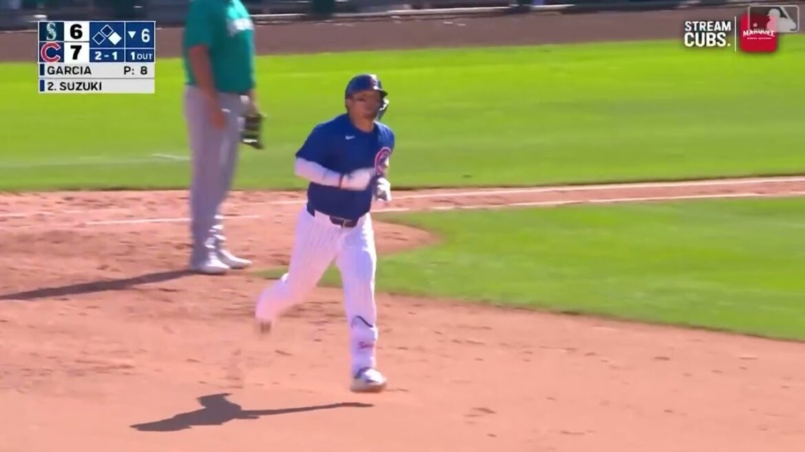 Run à domicile de Seiya Suzuki à 2 points