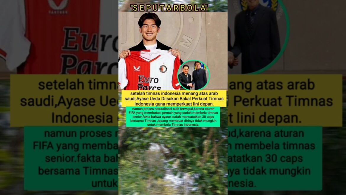 Le processus de naturalisation de l'Ayase Ueda est entravé par les règles de la FIFA.