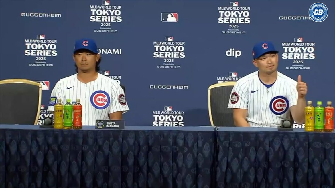 Série Tokyo: Conférence de presse Imanaga Shota & Seiya Suzuki en japonais